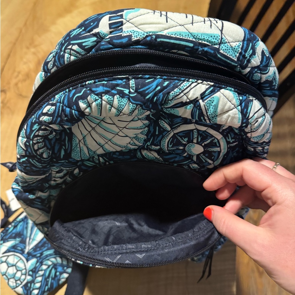 Vera Bradley Small Nautical Seashell Mini Backpack with Pouch “Shore enough” NWT - Picture 5 of 6